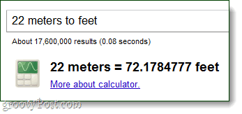 kalkulator pretvara metre u noge