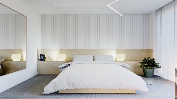 minimalistički uređenje spavaće sobe