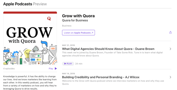 Koristite Quoru za marketing 1.