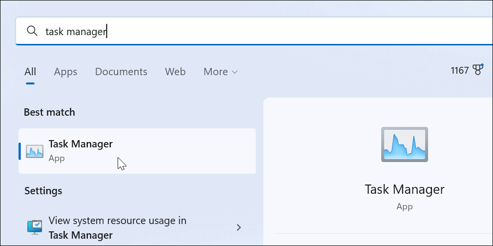 Promijenite početnu stranicu upravitelja zadataka u sustavu Windows 11