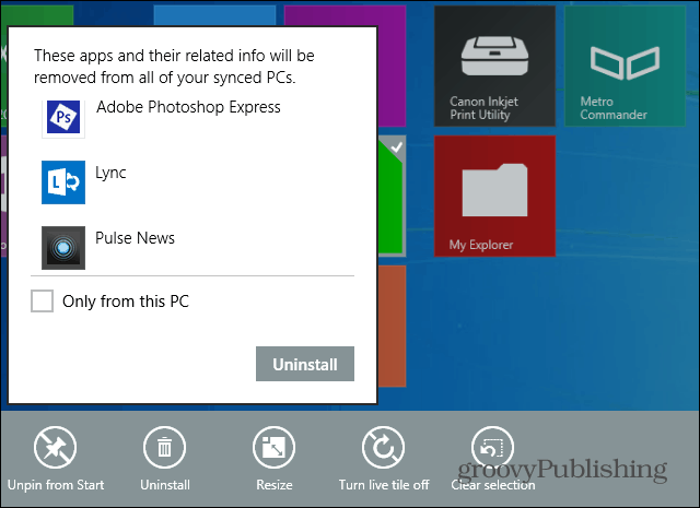 Windows 8.1 olakšava deinstaliranje više aplikacija odjednom