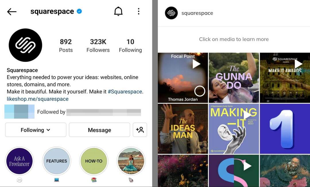 instagram-bio-squarespace-story-highlights-primjer