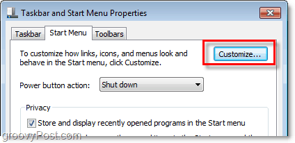 prilagoditi Windows 7 izbornik start
