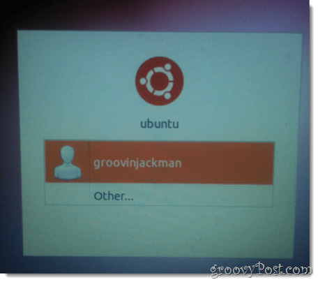 odaberite novog korisnika ubuntu-a