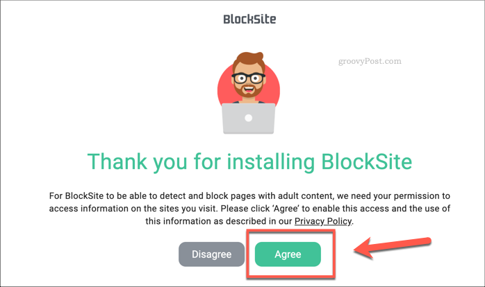 Odobrenje dozvola za proširenje web mjesta Block