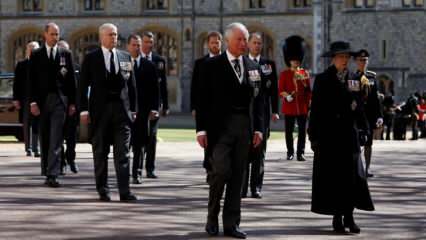 Englesko kraljevstvo postalo je crno! Slike s pogreba princa Philipa ...