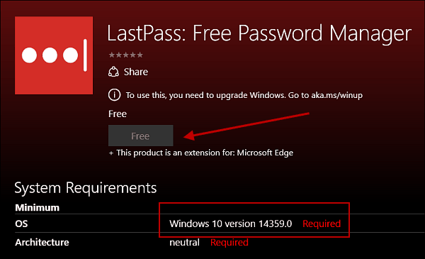 Proširenje LastPass za Microsoft Edge dolazi na Windows 10