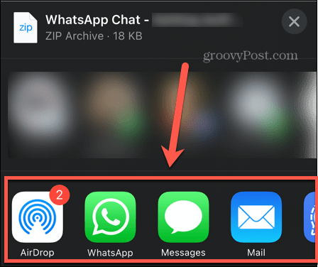 mogućnosti izvoza za WhatsApp