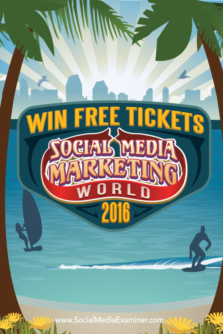 Osvojite besplatne ulaznice za World Media Marketing World 2016: Social Media Examiner