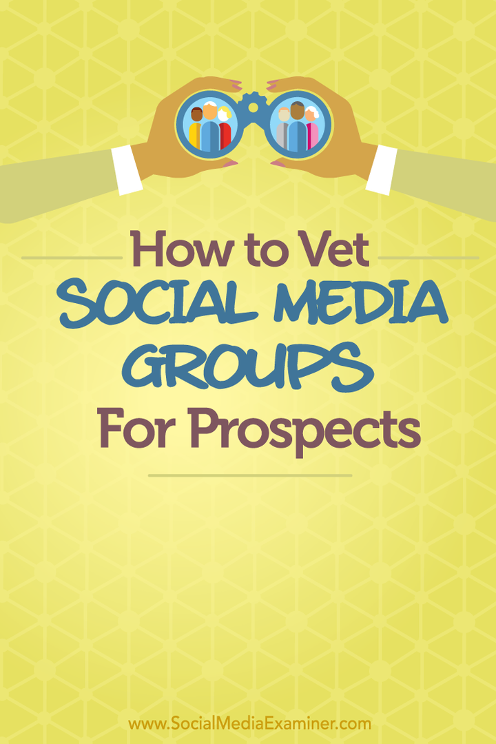 kako provjeriti grupe na društvenim mrežama u potrazi za potencijalnim klijentima