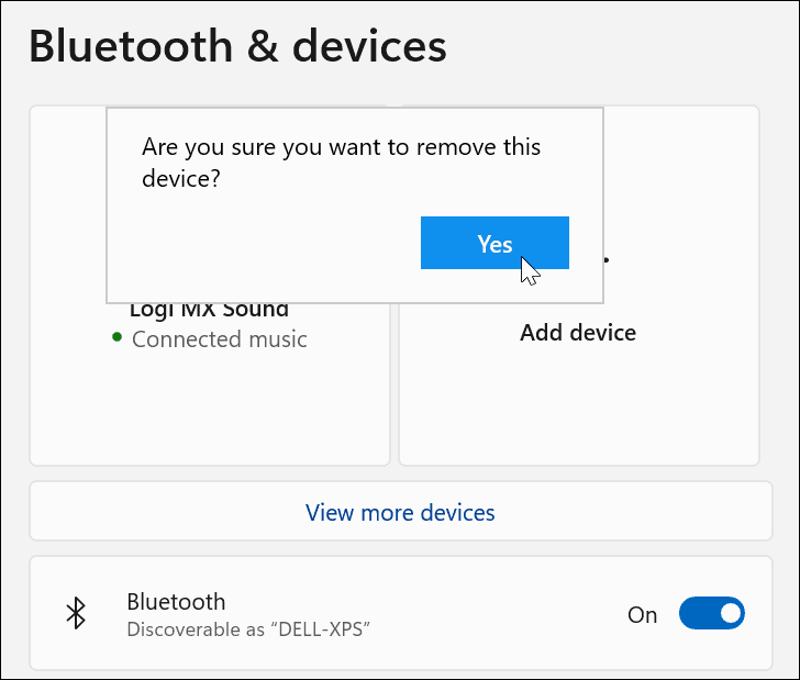 Provjerite uklanjanje Bluetooth uređaja