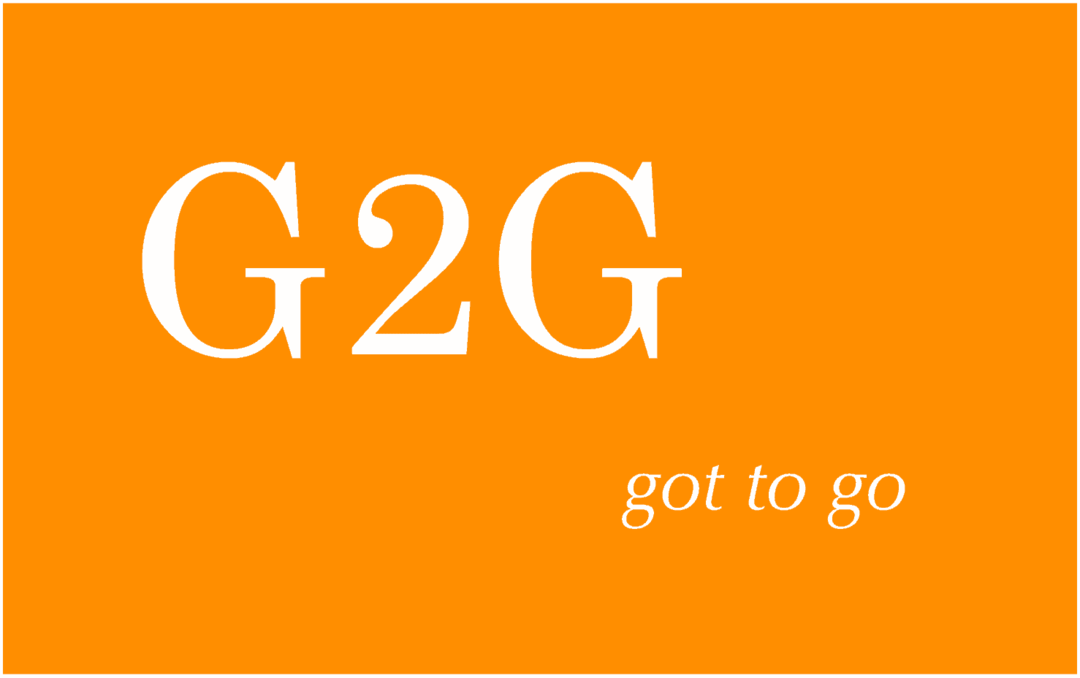 Što znači G2G i kako ga koristite?