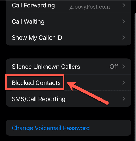 iphone blokirane kontakte