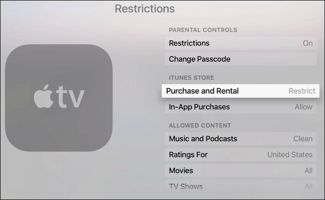 Kako zaštititi lozinkom kupnje na novom Apple TV-u