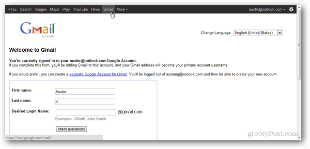 Kako stvoriti Google račun bez upotrebe Gmaila