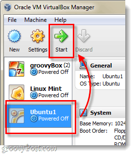 pokrenite ubuntu vm
