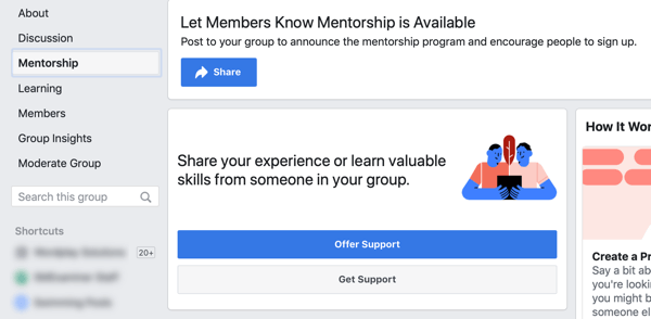 Kako poboljšati zajednicu Facebook grupa, mogućnost mentorstva Facebook grupe i primjer nadzorne ploče 
