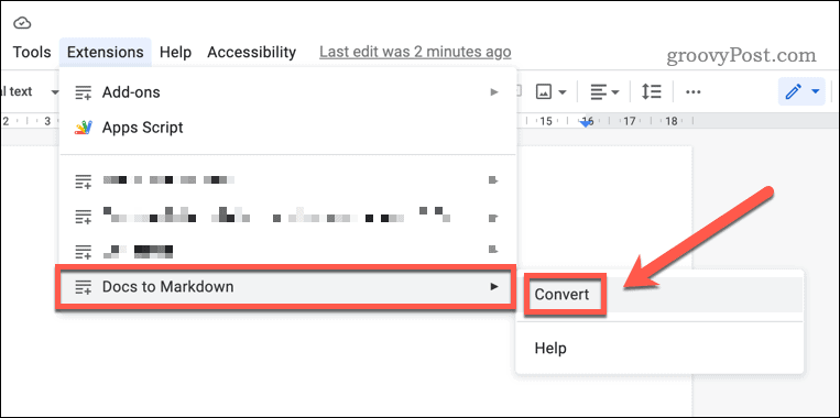 Pretvorite HTML koristeći Docs u Markdown u Google Dokumentima