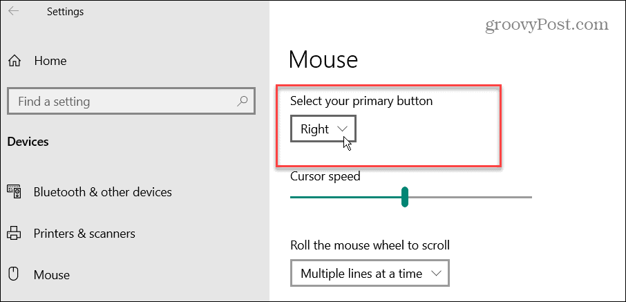 Neka miš bude ljevoruki u sustavu Windows