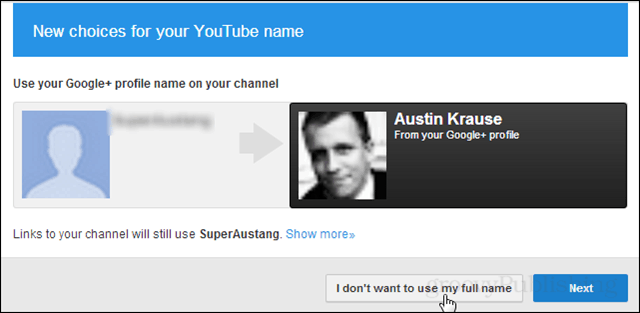 Kako spriječiti da Google traži vaše pravo ime na YouTubeu
