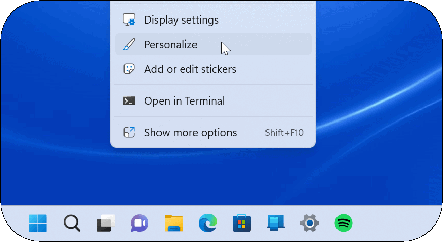Prilagodite ikone sustava Windows 11