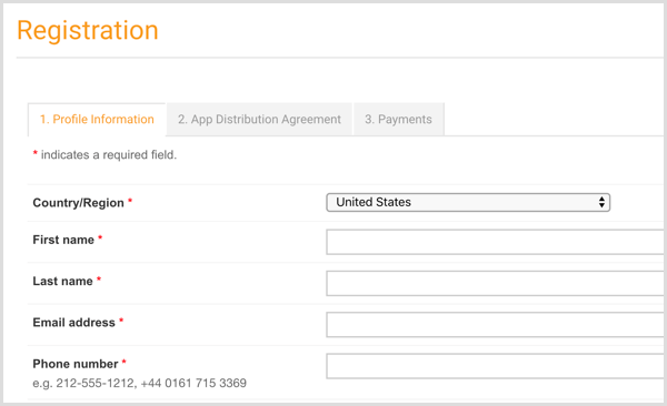 Ispunite detalje računa da biste postavili svoj Amazon Developer račun.