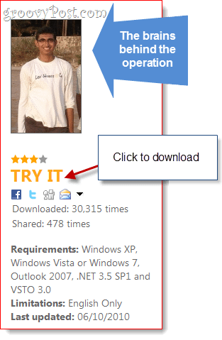 Detektor zaboravljenog privitka za Microsoft Outlook