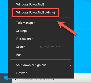 Pokretanje prozora Windows PowerShell