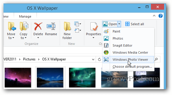 Odaberite Program Windows Explorer