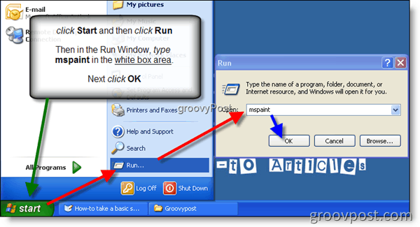 Snimanje zaslona u sustavu Windows XP
