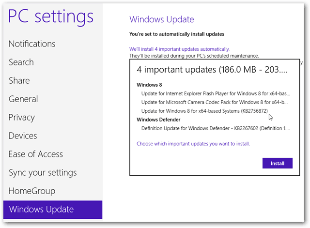 Glavne nadogradnje za Windows 8