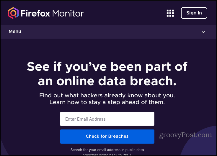 E-adresa ili lozinka hakirani? Firefox Monitor je uključen
