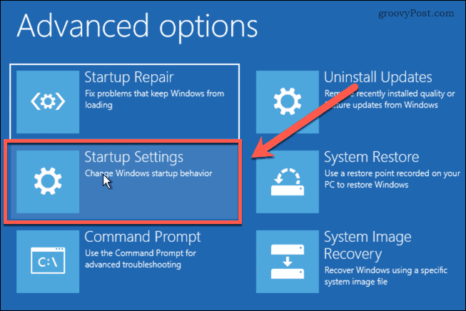 postavke pokretanja sustava Windows 11