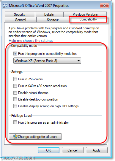 kako pregledati podatke o kompatibilnosti za program Windows 7