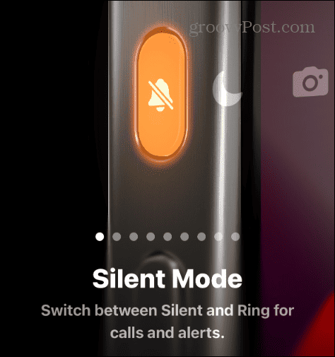 akcijski gumb tihi ili način rada zvona