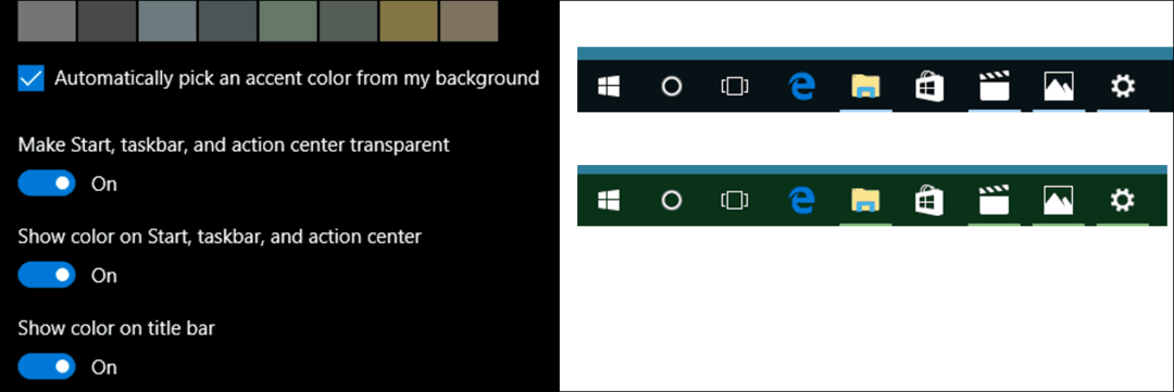 Ažurirajte Windows 10 Colour u postavkama personalizacije