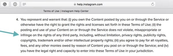 Uvjeti korištenja Instagrama navode da se korisnici moraju pridržavati Smjernica zajednice.