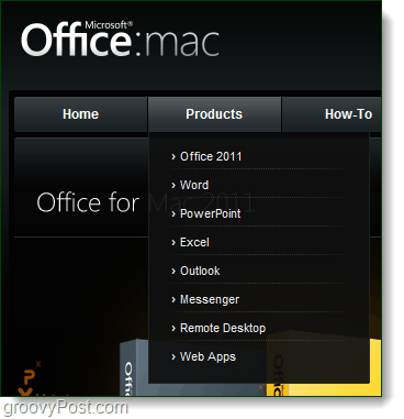 web mjesto ureda za Mac