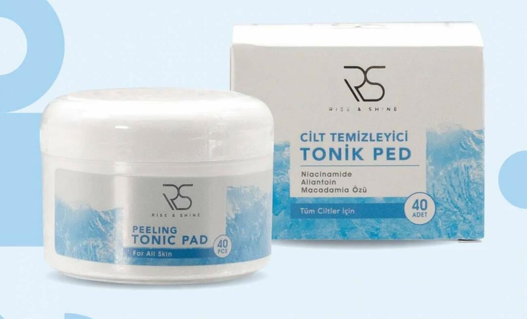 Što radi Rise and Shine Peeling Tonic Pad i kako ga koristiti? 