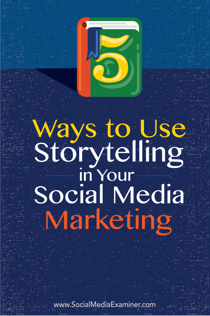 kako koristiti pripovijedanje priča u svom marketingu na društvenim mrežama