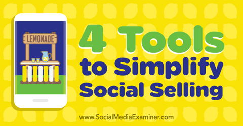 četiri alata za društvenu prodaju