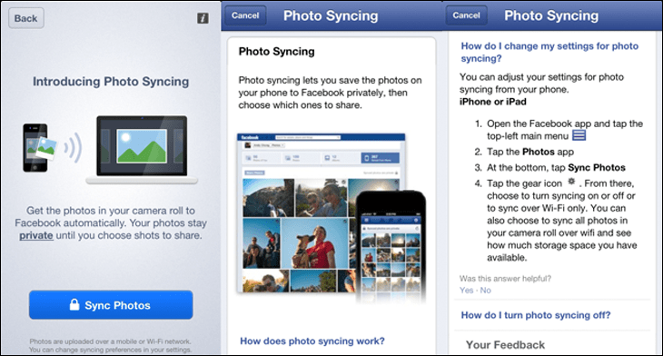 Korištenje aplikacije Facebook Moments za upravljanje sinkroniziranim fotografijama