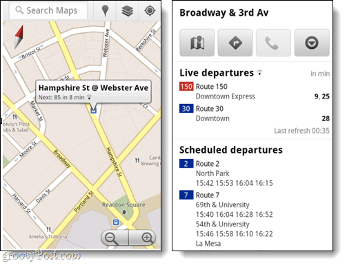 mobilni tranzit za google karte