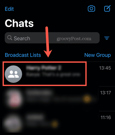 WhatsApp grupni chat