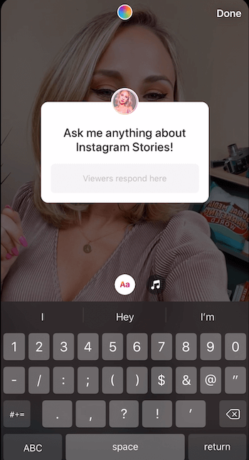 dodajte naljepnicu s pitanjima Instagram priči