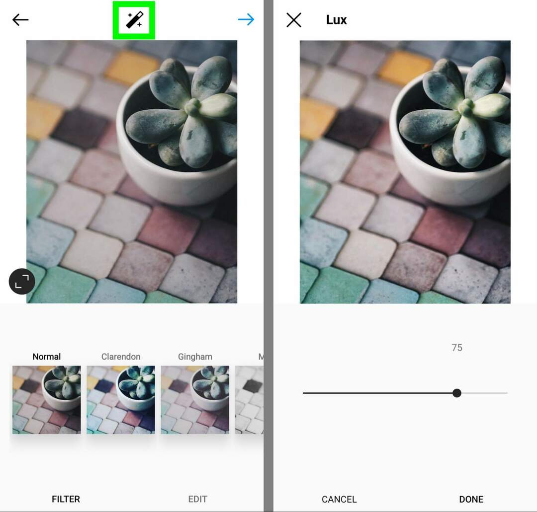 kako-uređivati-fotografije-instagram-native-features-lux-step-2