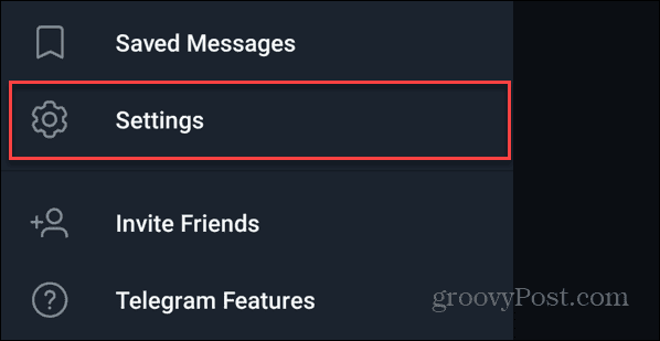 Postavke Telegrama na Androidu