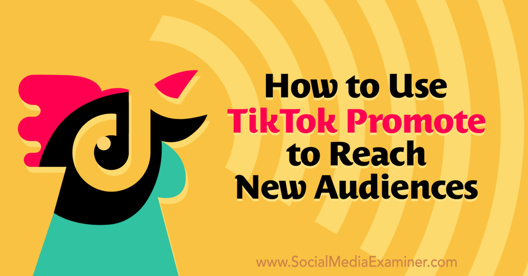Kako koristiti TikTok Promote za dosezanje nove publike: ispitivač društvenih medija