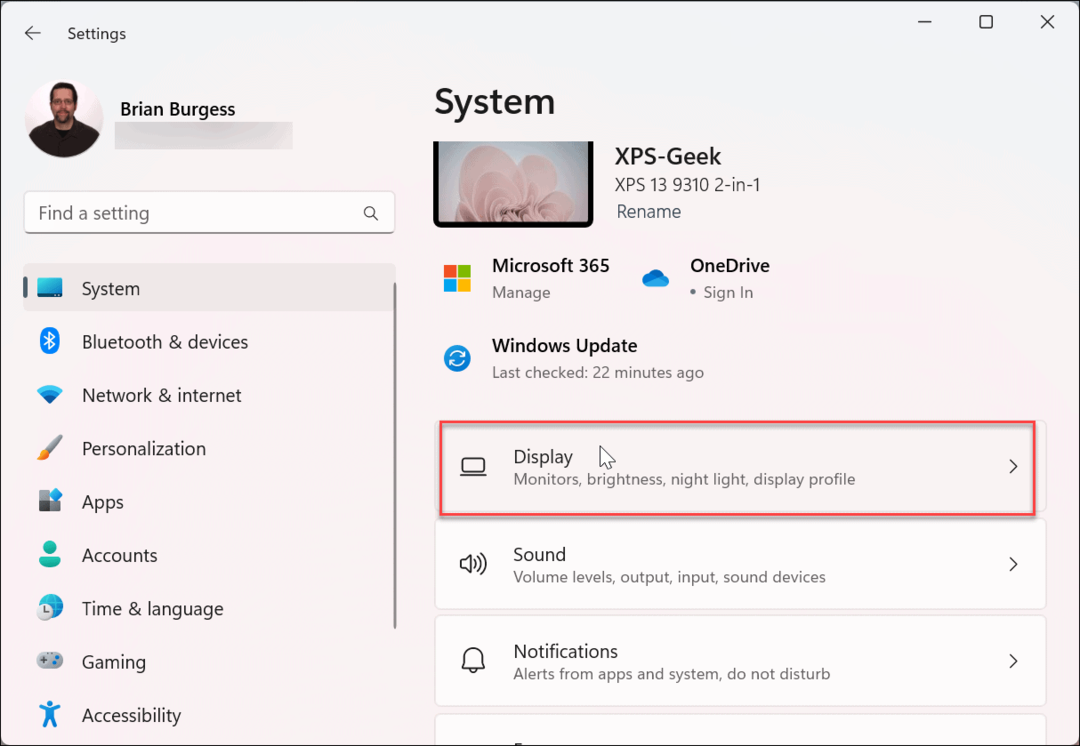 Promijenite razlučivost zaslona na Windows 11