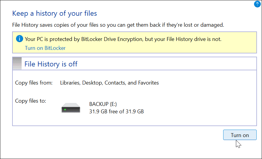 Koristite povijest datoteka u sustavu Windows 11